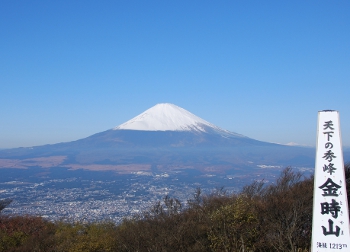 金時山からの富士