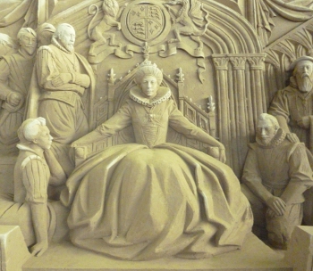 エリザベス１世砂像