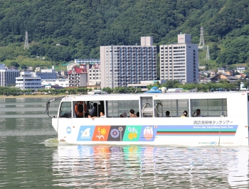水陸両用バスで諏訪湖を周遊 ダックツアー 諏訪 信州で涼しく美味しい夏旅 2 トラベルニュースat今すぐにでも出たくなる旅