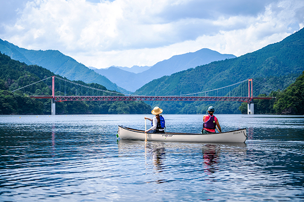 土佐れいほく地域のカヌー体験