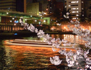 大阪水上バス夜桜船